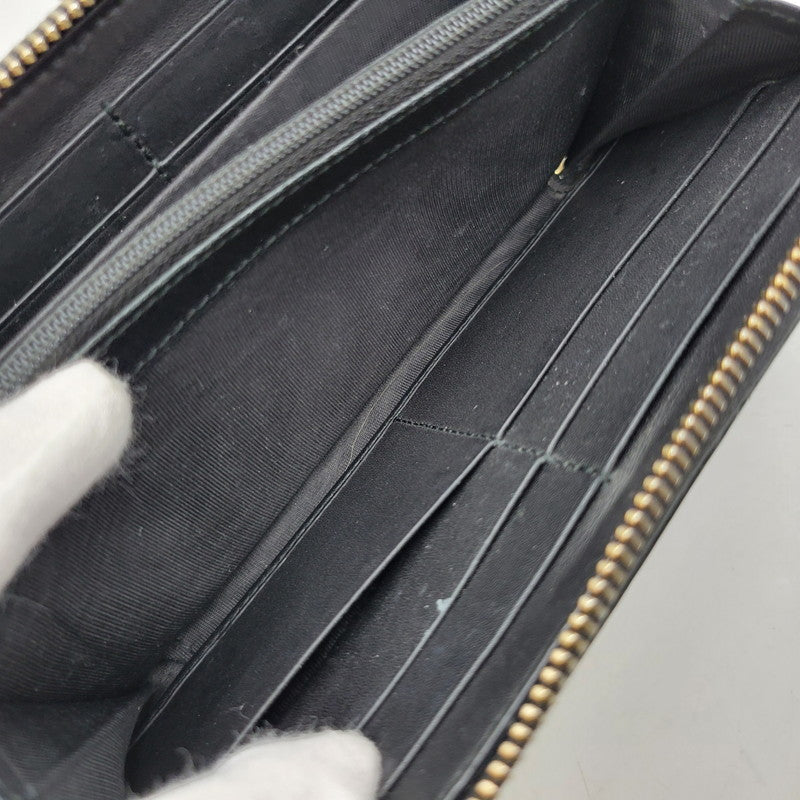 【中古品】【メンズ/レディース】 GUCCI グッチ 307980 グッチシマ ラウンド ファスナー 長財布 サイフ ウォレット 181-260826-ay-07-izu カラー：ブラック 万代Net店