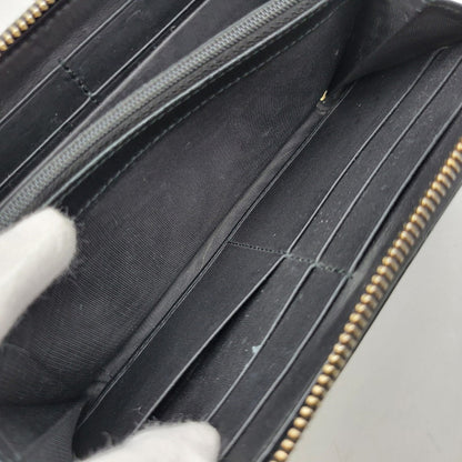 【中古品】【メンズ/レディース】 GUCCI グッチ 307980 グッチシマ ラウンド ファスナー 長財布 サイフ ウォレット 181-260826-ay-07-izu カラー：ブラック 万代Net店