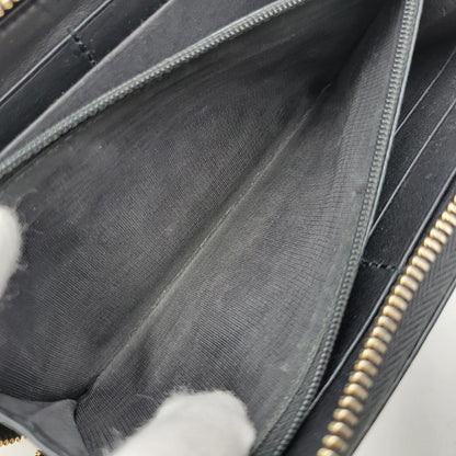 【中古品】【メンズ/レディース】 GUCCI グッチ 307980 グッチシマ ラウンド ファスナー 長財布 サイフ ウォレット 181-260826-ay-07-izu カラー：ブラック 万代Net店