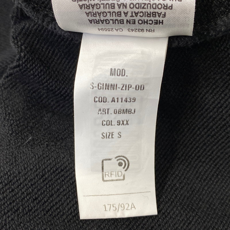 【中古品】【メンズ】 DIESEL ディーゼル A11439 S-GINNI-ZIP-OD ジップアップ スウェット トップス 141-260827-yn-13-izu サイズ：S カラー：ブラック 万代Net店
