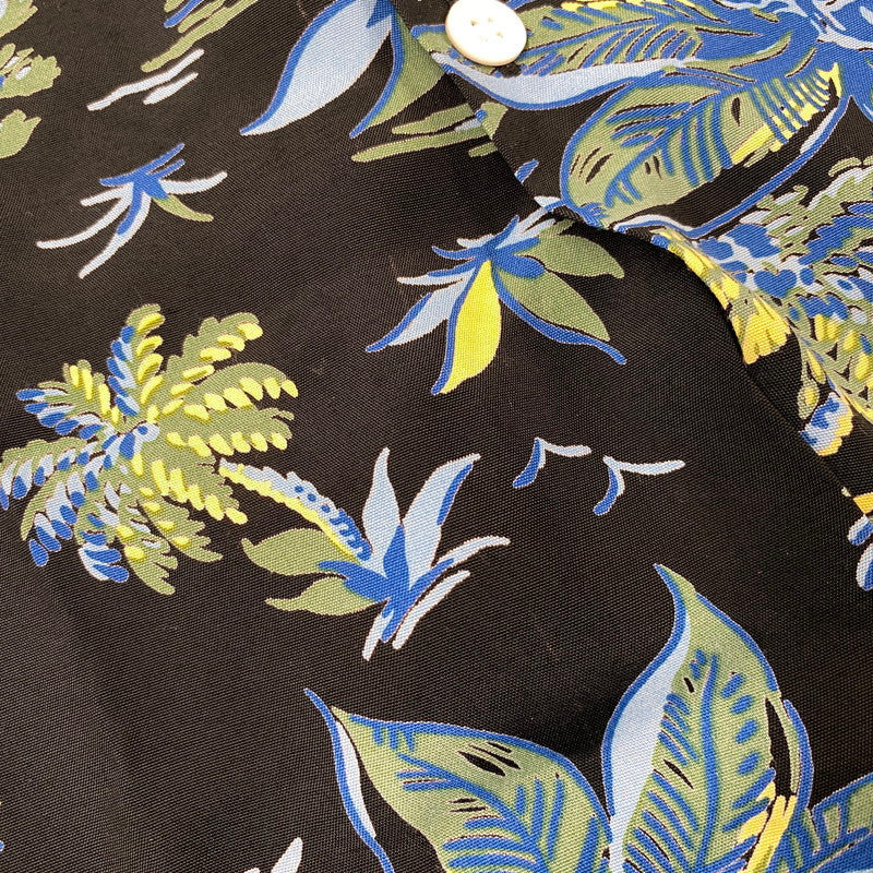【中古品】【メンズ】 KONABAY HAWAII コナベイ ハワイ BIG PINEAPPLE RAYON OPEN COLLAR SS SHIRT ビッグ パイナップル レーヨン オープン カラー ショートスリーブシャツ 145-260827-yn-12-izu サイズ：不明 カラー：ブラック系 万代Net店