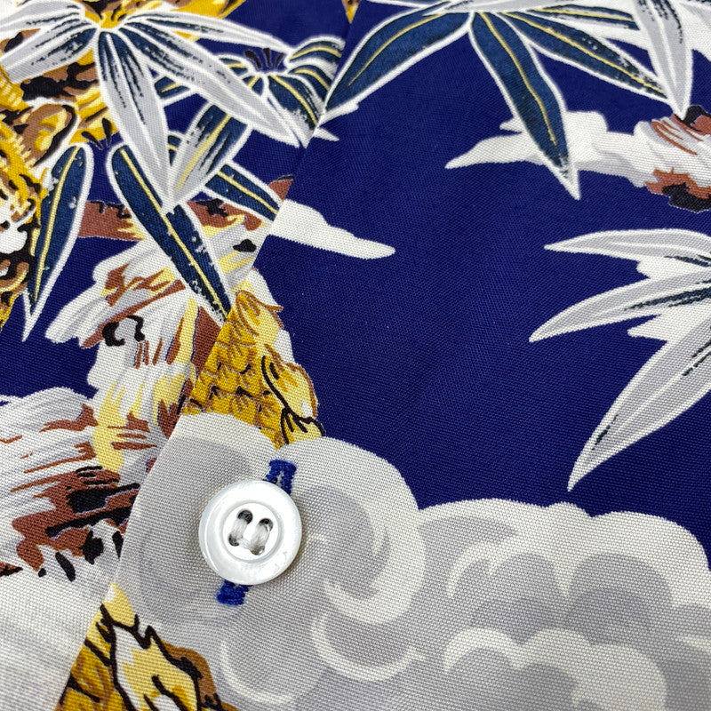 【中古品】【メンズ】 KONABAY HAWAII コナベイ ハワイ TIGER AND DRAGON RAYON OPEN COLLAR SS SHIRT タイガーアンドドラゴン レーヨン オープンカラー SS シャツ 145-260827-yn-16-izu サイズ：不明 カラー：ブルー系 万代Net店