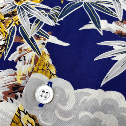 【中古品】【メンズ】 KONABAY HAWAII コナベイ ハワイ TIGER AND DRAGON RAYON OPEN COLLAR SS SHIRT タイガーアンドドラゴン レーヨン オープンカラー SS シャツ 145-260827-yn-16-izu サイズ：不明 カラー：ブルー系 万代Net店