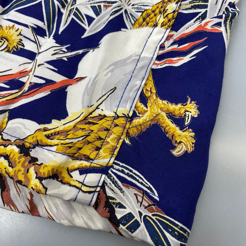 【中古品】【メンズ】 KONABAY HAWAII コナベイ ハワイ TIGER AND DRAGON RAYON OPEN COLLAR SS SHIRT タイガーアンドドラゴン レーヨン オープンカラー SS シャツ 145-260827-yn-16-izu サイズ：不明 カラー：ブルー系 万代Net店