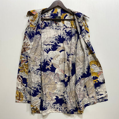 【中古品】【メンズ】 KONABAY HAWAII コナベイ ハワイ TIGER AND DRAGON RAYON OPEN COLLAR SS SHIRT タイガーアンドドラゴン レーヨン オープンカラー SS シャツ 145-260827-yn-16-izu サイズ：不明 カラー：ブルー系 万代Net店