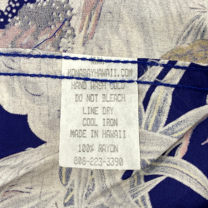 【中古品】【メンズ】 KONABAY HAWAII コナベイ ハワイ TIGER AND DRAGON RAYON OPEN COLLAR SS SHIRT タイガーアンドドラゴン レーヨン オープンカラー SS シャツ 145-260827-yn-16-izu サイズ：不明 カラー：ブルー系 万代Net店
