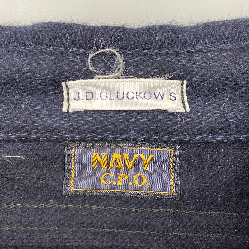 【中古品】【メンズ】 JOHN GLUCKOW ジョングラッコー WAREHOUSE ウエアハウス JG-04 23AW CHIEF PETTY OFFICER SHIRT チーフ ペティ オフィサー シャツ トップス 145-260827-cs-26-izu サイズ：42 カラー：ネイビー 万代Net店