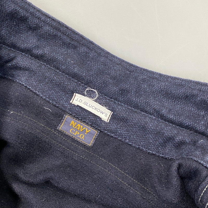【中古品】【メンズ】 JOHN GLUCKOW ジョングラッコー WAREHOUSE ウエアハウス JG-04 23AW CHIEF PETTY OFFICER SHIRT チーフ ペティ オフィサー シャツ トップス 145-260827-cs-26-izu サイズ：42 カラー：ネイビー 万代Net店