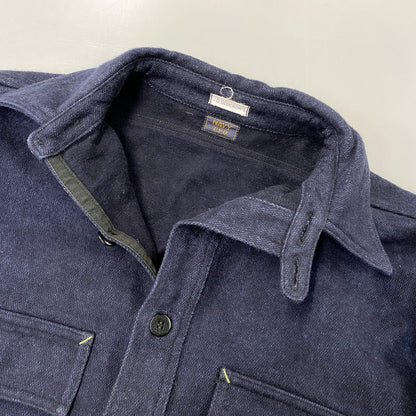 【中古品】【メンズ】 JOHN GLUCKOW ジョングラッコー WAREHOUSE ウエアハウス JG-04 23AW CHIEF PETTY OFFICER SHIRT チーフ ペティ オフィサー シャツ トップス 145-260827-cs-26-izu サイズ：42 カラー：ネイビー 万代Net店