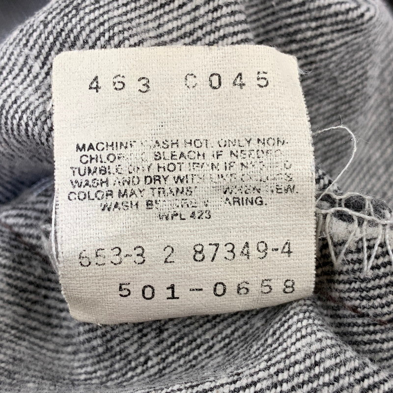 【中古品】【メンズ】 LEVI'S リーバイス 501-0658 刻印653 USA製 80-90S 先染め 501 BLACK DENIM PANTS ブラック デニム パンツ ボトムス ズボン 157-260905-cs-27-izu サイズ：W30L32 カラー：ブラック 万代Net店