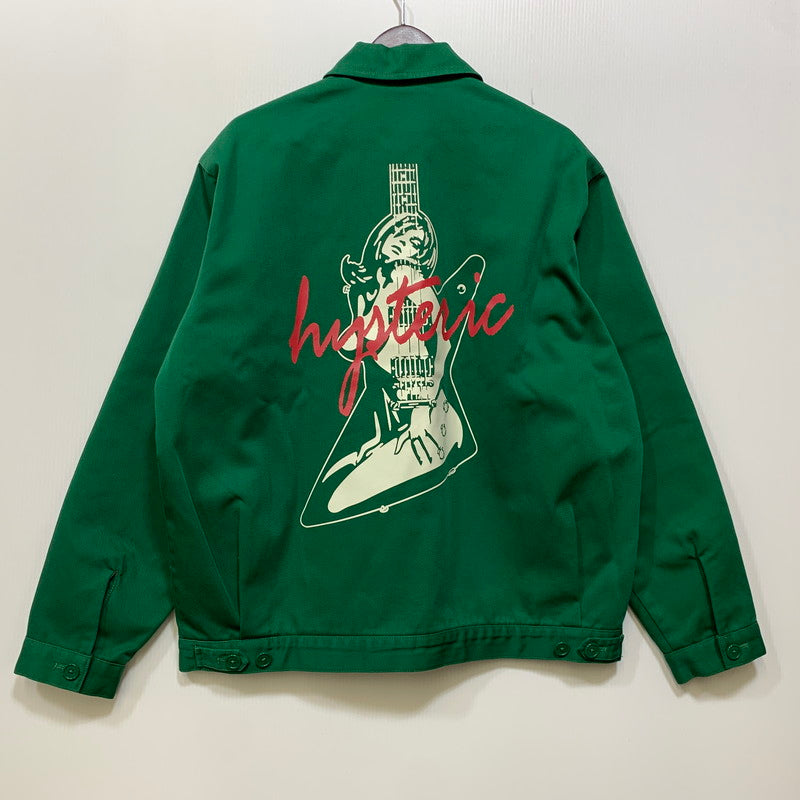 【中古品】【メンズ】 HYSTERIC GLAMOUR ヒステリックグラマー×DICKIES ディッキーズ 02231AB01 23SS RICHARD KERN COACH JACKET リチャード カーン コーチ ジャケット アウター 140-260827-cs-12-izu サイズ：XL カラー：グリーン 万代Net店
