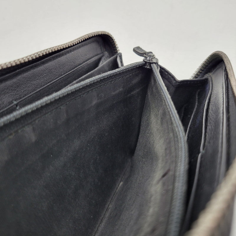 【中古品】【メンズ/レディース】 GUCCI グッチ ROUND ZIP LONG WALLET 307987 グッチシマ ラウンド ジップ ロングウォレット 財布 サイフ 181-260826-ay-06-izu カラー：ブラック 万代Net店