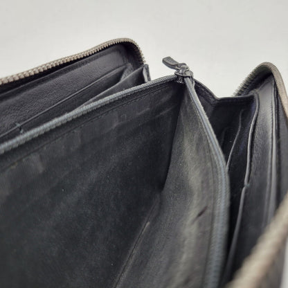 【中古品】【メンズ/レディース】 GUCCI グッチ ROUND ZIP LONG WALLET 307987 グッチシマ ラウンド ジップ ロングウォレット 財布 サイフ 181-260826-ay-06-izu カラー：ブラック 万代Net店