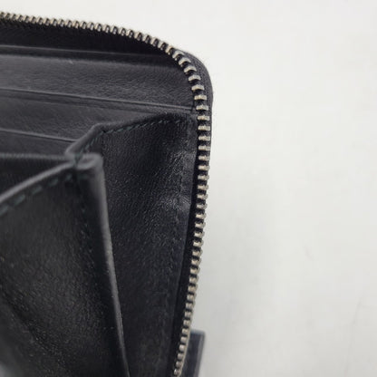 【中古品】【メンズ/レディース】 GUCCI グッチ ROUND ZIP LONG WALLET 307987 グッチシマ ラウンド ジップ ロングウォレット 財布 サイフ 181-260826-ay-06-izu カラー：ブラック 万代Net店