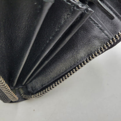 【中古品】【メンズ/レディース】 GUCCI グッチ ROUND ZIP LONG WALLET 307987 グッチシマ ラウンド ジップ ロングウォレット 財布 サイフ 181-260826-ay-06-izu カラー：ブラック 万代Net店