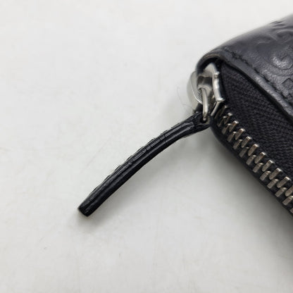 【中古品】【メンズ/レディース】 GUCCI グッチ ROUND ZIP LONG WALLET 307987 グッチシマ ラウンド ジップ ロングウォレット 財布 サイフ 181-260826-ay-06-izu カラー：ブラック 万代Net店
