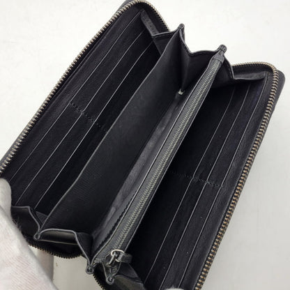 【中古品】【メンズ/レディース】 GUCCI グッチ ROUND ZIP LONG WALLET 307987 グッチシマ ラウンド ジップ ロングウォレット 財布 サイフ 181-260826-ay-06-izu カラー：ブラック 万代Net店