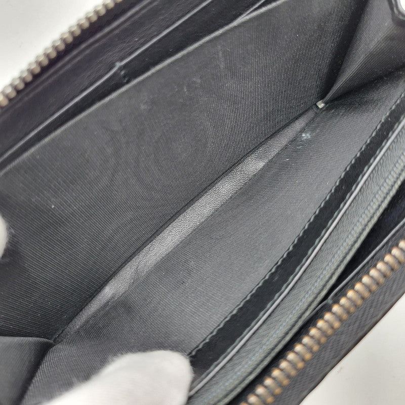 【中古品】【メンズ/レディース】 GUCCI グッチ ROUND ZIP LONG WALLET 307987 グッチシマ ラウンド ジップ ロングウォレット 財布 サイフ 181-260826-ay-06-izu カラー：ブラック 万代Net店