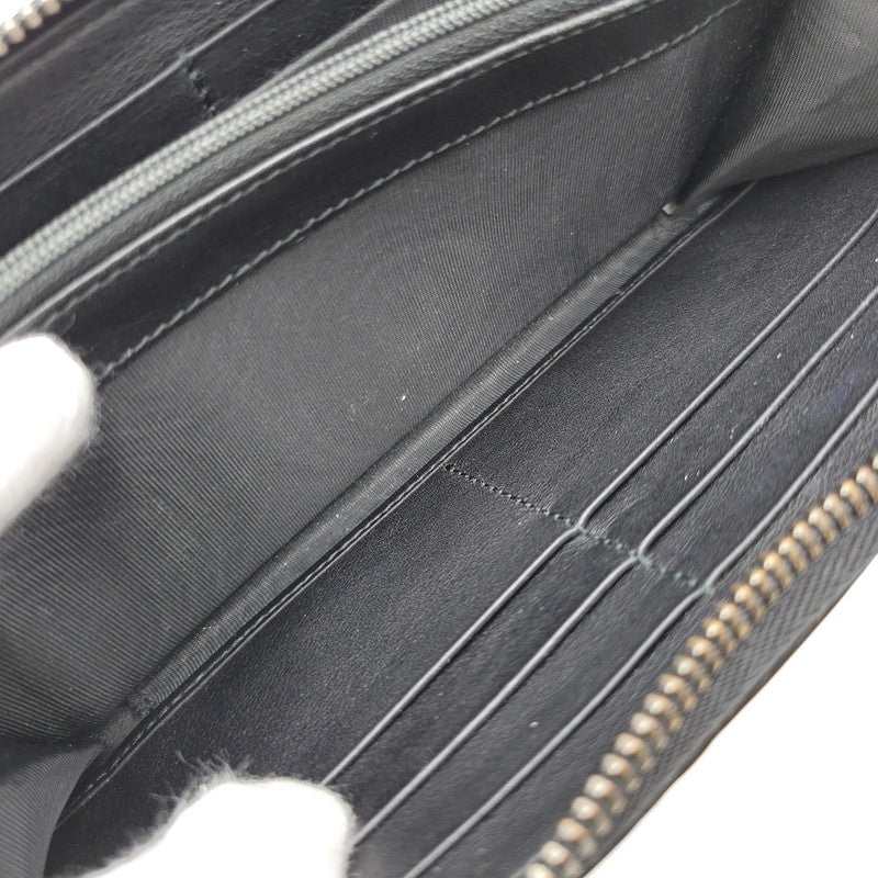 【中古品】【メンズ/レディース】 GUCCI グッチ ROUND ZIP LONG WALLET 307987 グッチシマ ラウンド ジップ ロングウォレット 財布 サイフ 181-260826-ay-06-izu カラー：ブラック 万代Net店