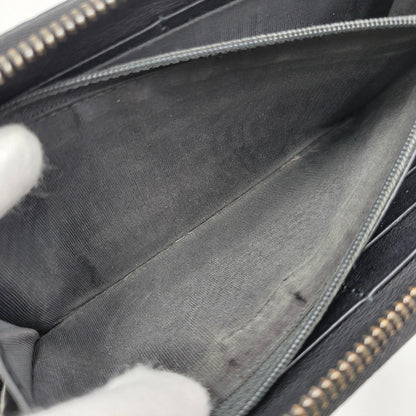 【中古品】【メンズ/レディース】 GUCCI グッチ ROUND ZIP LONG WALLET 307987 グッチシマ ラウンド ジップ ロングウォレット 財布 サイフ 181-260826-ay-06-izu カラー：ブラック 万代Net店