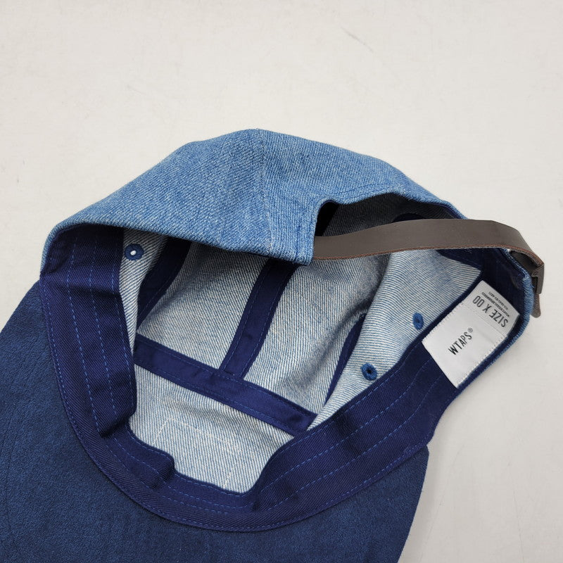 【中古品】【メンズ/レディース】 WTAPS ダブルタップス 202HCDT-HT04 20AW T-5 CAP COTTON.DENIM キャップ コットン デニム 帽子 185-260831-cs-14-izu サイズ：00 カラー：インディゴ×ブルー 万代Net店