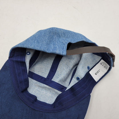 【中古品】【メンズ/レディース】 WTAPS ダブルタップス 202HCDT-HT04 20AW T-5 CAP COTTON.DENIM キャップ コットン デニム 帽子 185-260831-cs-14-izu サイズ：00 カラー：インディゴ×ブルー 万代Net店