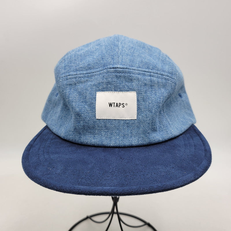 【中古品】【メンズ/レディース】 WTAPS ダブルタップス 202HCDT-HT04 20AW T-5 CAP COTTON.DENIM キャップ コットン デニム 帽子 185-260831-cs-14-izu サイズ：00 カラー：インディゴ×ブルー 万代Net店