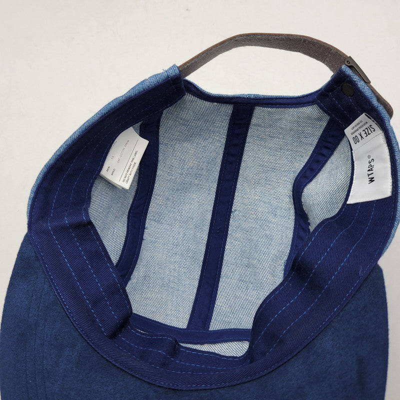 【中古品】【メンズ/レディース】 WTAPS ダブルタップス 202HCDT-HT04 20AW T-5 CAP COTTON.DENIM キャップ コットン デニム 帽子 185-260831-cs-14-izu サイズ：00 カラー：インディゴ×ブルー 万代Net店