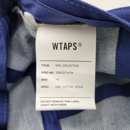 【中古品】【メンズ/レディース】 WTAPS ダブルタップス 202HCDT-HT04 20AW T-5 CAP COTTON.DENIM キャップ コットン デニム 帽子 185-260831-cs-14-izu サイズ：00 カラー：インディゴ×ブルー 万代Net店