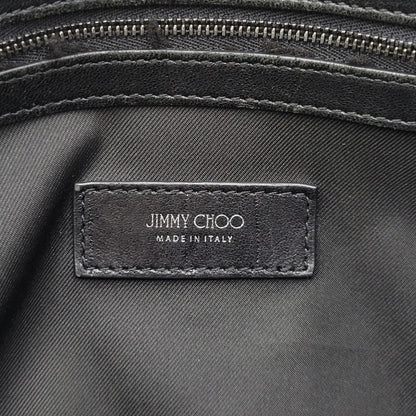 【現状渡し品】【メンズ/レディース】 JIMMY CHOO ジミーチュウ LEATHER TOTE BAG レザー トートバッグ クロコ型押し カバン 鞄 188-260826-ay-03-izu カラー：ブラック 万代Net店