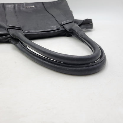 【現状渡し品】【メンズ/レディース】 JIMMY CHOO ジミーチュウ LEATHER TOTE BAG レザー トートバッグ クロコ型押し カバン 鞄 188-260826-ay-03-izu カラー：ブラック 万代Net店