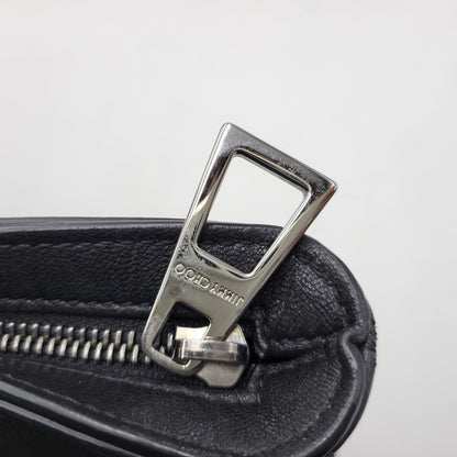 【現状渡し品】【メンズ/レディース】 JIMMY CHOO ジミーチュウ LEATHER TOTE BAG レザー トートバッグ クロコ型押し カバン 鞄 188-260826-ay-03-izu カラー：ブラック 万代Net店
