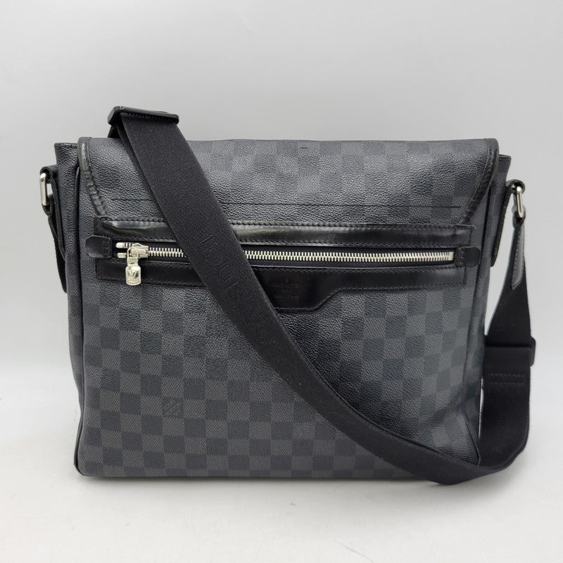 【現状渡し品】【メンズ/レディース】 LOUIS VUITTON ルイ・ヴィトン N58029 ダミエ グラフィット ダニエル MM ショルダーバッグ カバン 鞄 179-260826-ay-04-izu カラー：ブラック 万代Net店