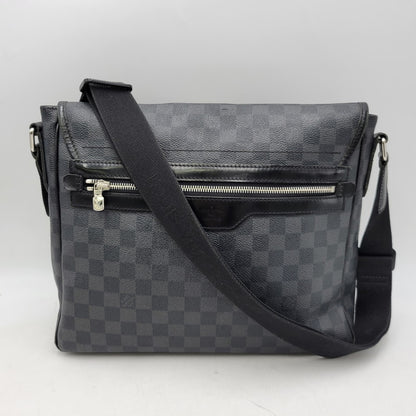 【現状渡し品】【メンズ/レディース】 LOUIS VUITTON ルイ・ヴィトン N58029 ダミエ グラフィット ダニエル MM ショルダーバッグ カバン 鞄 179-260826-ay-04-izu カラー：ブラック 万代Net店