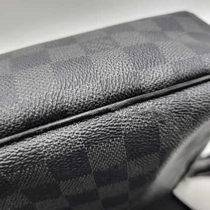 【現状渡し品】【メンズ/レディース】 LOUIS VUITTON ルイ・ヴィトン N58029 ダミエ グラフィット ダニエル MM ショルダーバッグ カバン 鞄 179-260826-ay-04-izu カラー：ブラック 万代Net店