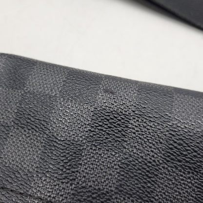 【現状渡し品】【メンズ/レディース】 LOUIS VUITTON ルイ・ヴィトン N58029 ダミエ グラフィット ダニエル MM ショルダーバッグ カバン 鞄 179-260826-ay-04-izu カラー：ブラック 万代Net店