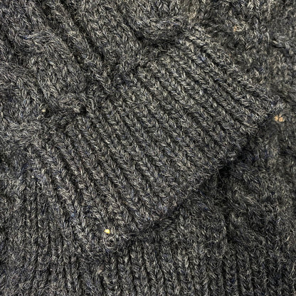 【中古品】【メンズ】 L.L.BEAN エルエルビーン FFR4 WOOL ARAN KNIT CARDIGAN ウール アラン ニット カーディガン トップス 146-260827-yn-15-izu サイズ：XXL-REG カラー：グレー 万代Net店