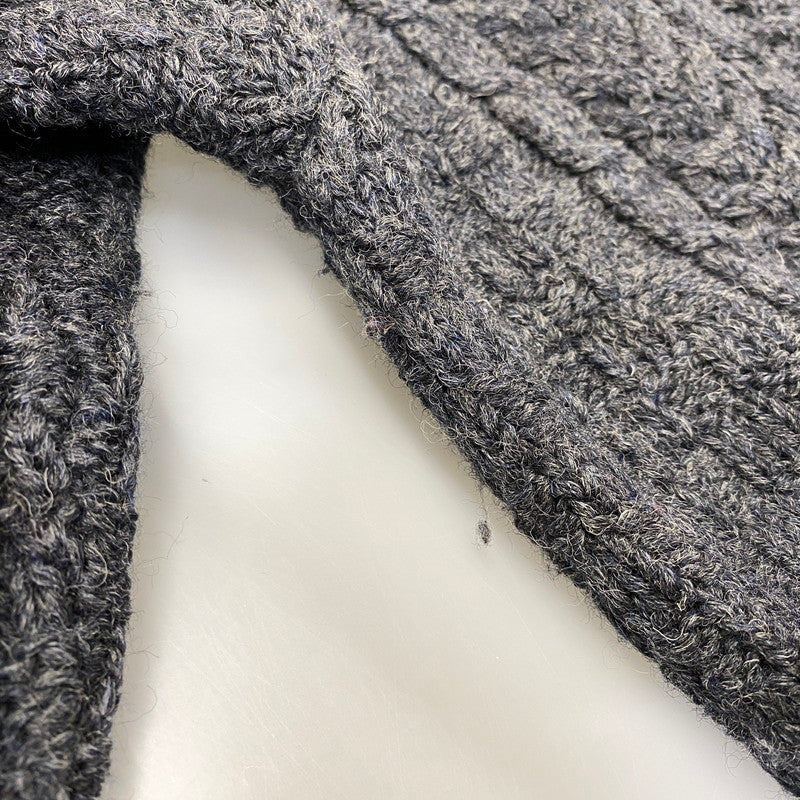 【中古品】【メンズ】 L.L.BEAN エルエルビーン FFR4 WOOL ARAN KNIT CARDIGAN ウール アラン ニット カーディガン トップス 146-260827-yn-15-izu サイズ：XXL-REG カラー：グレー 万代Net店