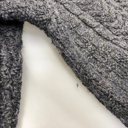 【中古品】【メンズ】 L.L.BEAN エルエルビーン FFR4 WOOL ARAN KNIT CARDIGAN ウール アラン ニット カーディガン トップス 146-260827-yn-15-izu サイズ：XXL-REG カラー：グレー 万代Net店