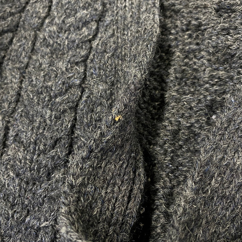 【中古品】【メンズ】 L.L.BEAN エルエルビーン FFR4 WOOL ARAN KNIT CARDIGAN ウール アラン ニット カーディガン トップス 146-260827-yn-15-izu サイズ：XXL-REG カラー：グレー 万代Net店