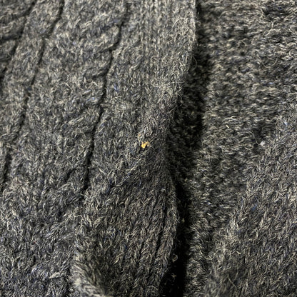 【中古品】【メンズ】 L.L.BEAN エルエルビーン FFR4 WOOL ARAN KNIT CARDIGAN ウール アラン ニット カーディガン トップス 146-260827-yn-15-izu サイズ：XXL-REG カラー：グレー 万代Net店