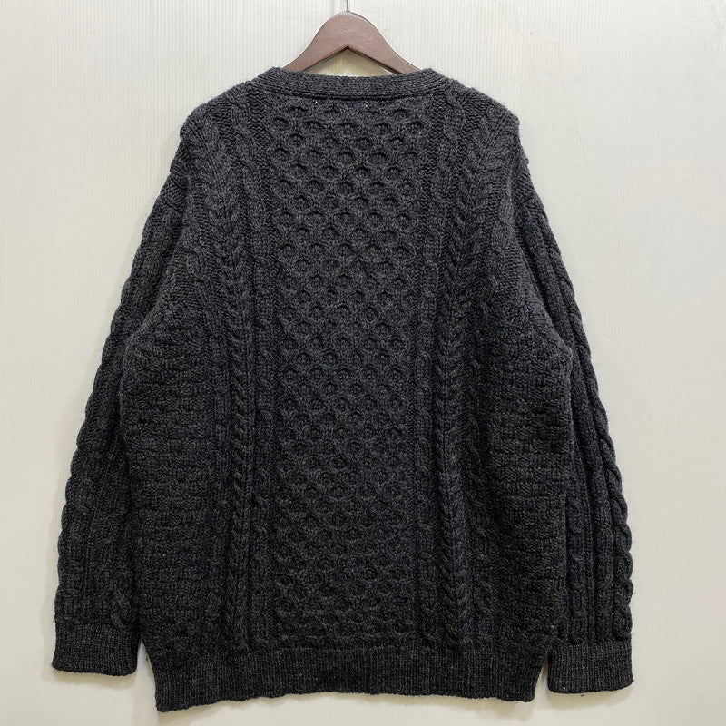 【中古品】【メンズ】 L.L.BEAN エルエルビーン FFR4 WOOL ARAN KNIT CARDIGAN ウール アラン ニット カーディガン トップス 146-260827-yn-15-izu サイズ：XXL-REG カラー：グレー 万代Net店