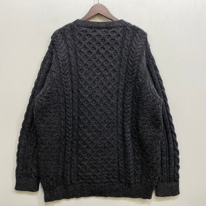 【中古品】【メンズ】 L.L.BEAN エルエルビーン FFR4 WOOL ARAN KNIT CARDIGAN ウール アラン ニット カーディガン トップス 146-260827-yn-15-izu サイズ：XXL-REG カラー：グレー 万代Net店