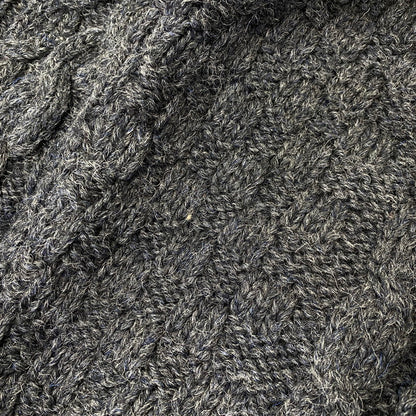 【中古品】【メンズ】 L.L.BEAN エルエルビーン FFR4 WOOL ARAN KNIT CARDIGAN ウール アラン ニット カーディガン トップス 146-260827-yn-15-izu サイズ：XXL-REG カラー：グレー 万代Net店