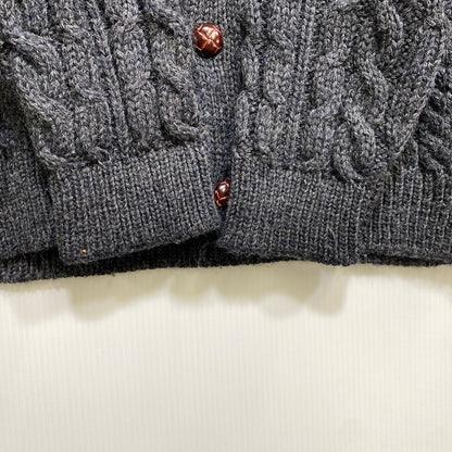 【中古品】【メンズ】 L.L.BEAN エルエルビーン FFR4 WOOL ARAN KNIT CARDIGAN ウール アラン ニット カーディガン トップス 146-260827-yn-15-izu サイズ：XXL-REG カラー：グレー 万代Net店