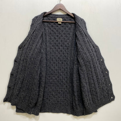 【中古品】【メンズ】 L.L.BEAN エルエルビーン FFR4 WOOL ARAN KNIT CARDIGAN ウール アラン ニット カーディガン トップス 146-260827-yn-15-izu サイズ：XXL-REG カラー：グレー 万代Net店