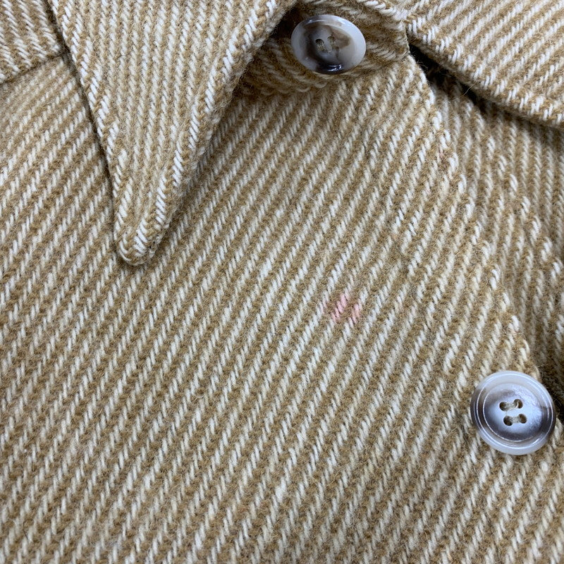 【中古品】【メンズ】 L.L.Bean エルエルビーン WOOL L/S SHIRT ウール ロングスリーブ シャツ 長袖 USA製 146-260903-as-38-izu サイズ：L カラー：ベージュ 万代Net店