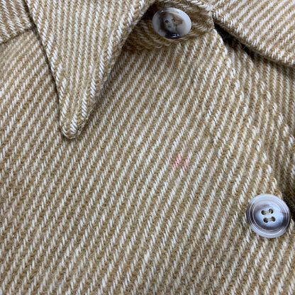 【中古品】【メンズ】 L.L.Bean エルエルビーン WOOL L/S SHIRT ウール ロングスリーブ シャツ 長袖 USA製 146-260903-as-38-izu サイズ：L カラー：ベージュ 万代Net店