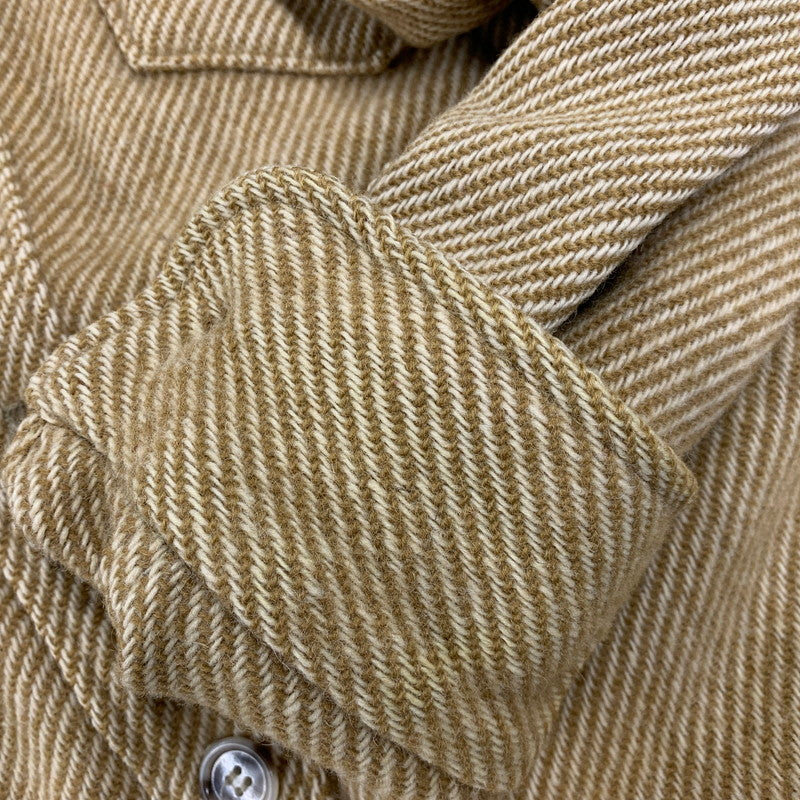 【中古品】【メンズ】 L.L.Bean エルエルビーン WOOL L/S SHIRT ウール ロングスリーブ シャツ 長袖 USA製 146-260903-as-38-izu サイズ：L カラー：ベージュ 万代Net店