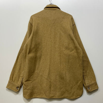 【中古品】【メンズ】 L.L.Bean エルエルビーン WOOL L/S SHIRT ウール ロングスリーブ シャツ 長袖 USA製 146-260903-as-38-izu サイズ：L カラー：ベージュ 万代Net店